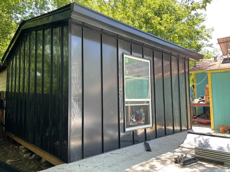 Black standing seam metal wall panels for Metal Roof Installation in Morristown